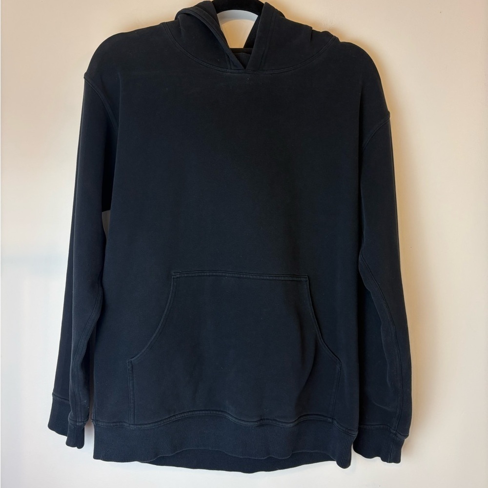 Lululemon All Yours Hoodie Women’s Medium Black Cotton Fleece Sweatshirt Lounge